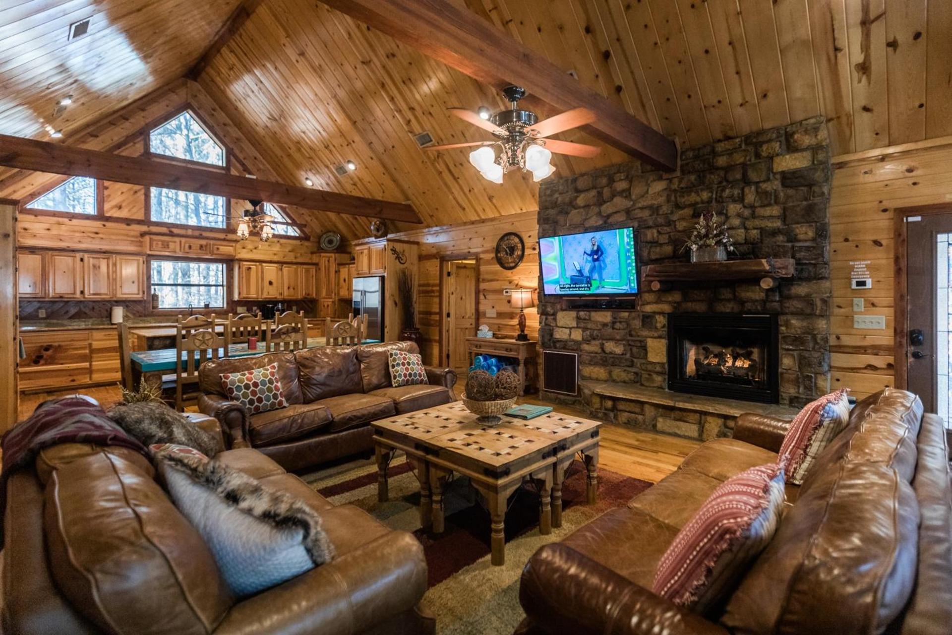 Leaping Lizard Lodge 4 bdrm 3 and a half Bth, Hot tub, Fireplaces, Swing Set, Gameroom photo 8