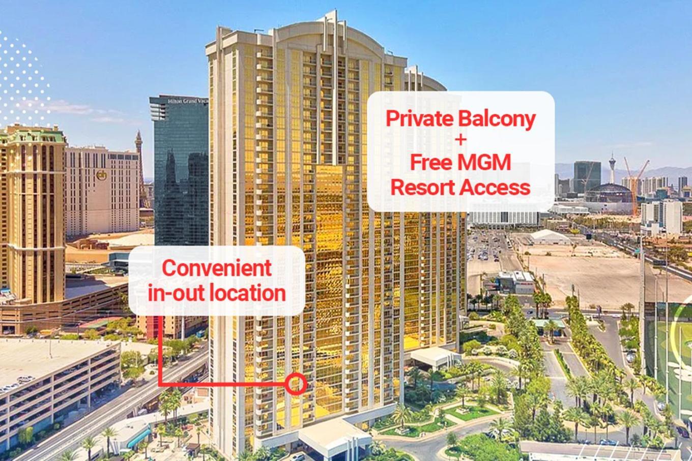 LADY LUCK'S VISTA - Private Balcony - Full Kitchen - Two Full Baths - Jetted Tub - Full MGM Grand Resort Access w No Resort Fee at MGM Signature photo 1