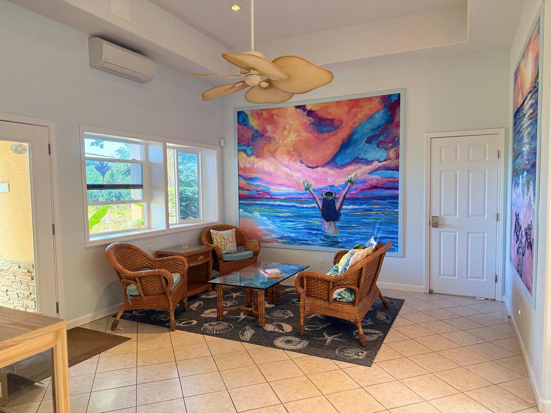 Beachfront B&B w Free Breakfast, AC & Sunset View photo 4