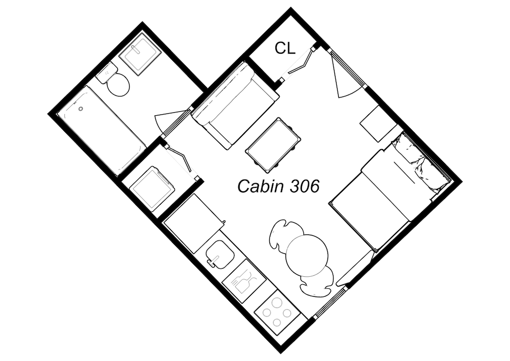 Amenities No Hotel Room Can Match! Full Kitchen And In-unit Laundry! - 747 Lofts Cabin 306  by RedAwning photo 7